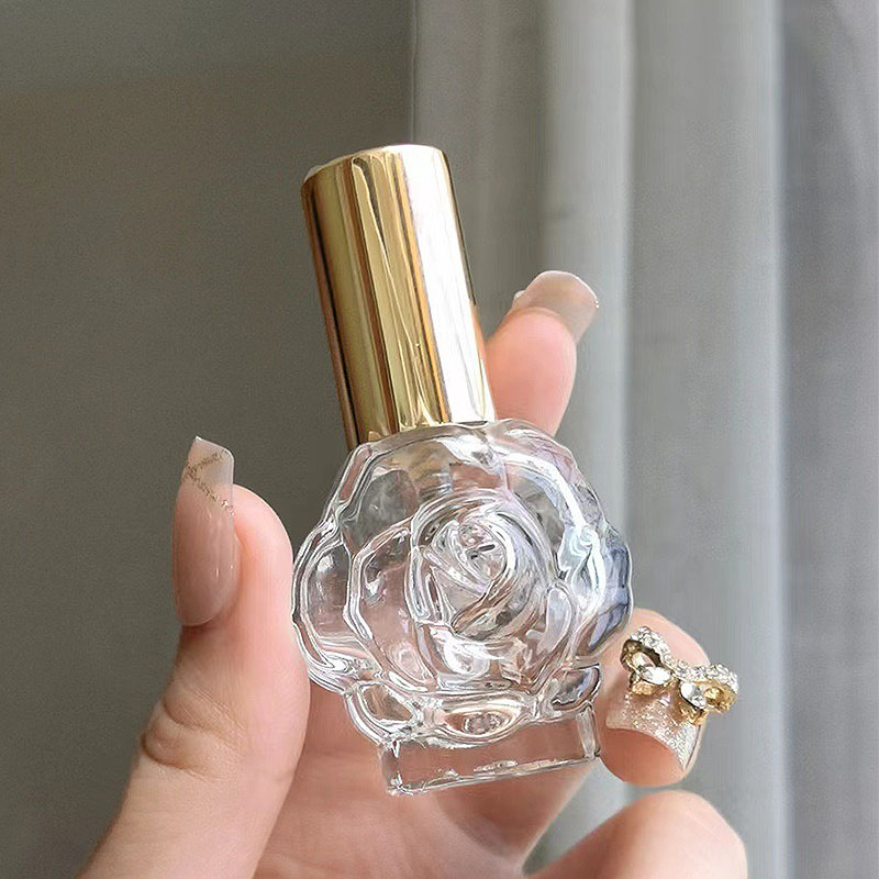 Fragrance Atomizer Pump - 新しい 10 ミリリットル香水ボトルガラススプレーミニローズ形状ボトル詰め替え香水ミストスプレーボトル香水ディスペンサー FZP05