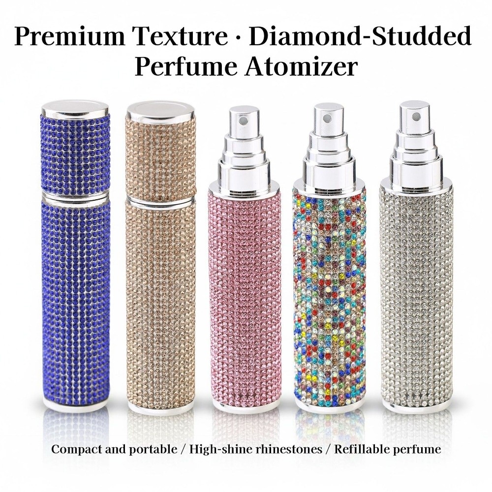 10 ミリリットル香水ボトル漏れ防止フルラインストーン化粧品 - Perfume Fragrance One のレビューと価格