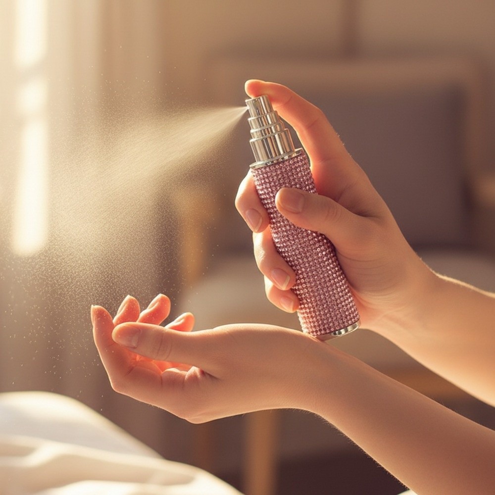 10 ミリリットル香水ボトル漏れ防止フルラインストーン化粧品 - Perfume Fragrance One のレビューと価格