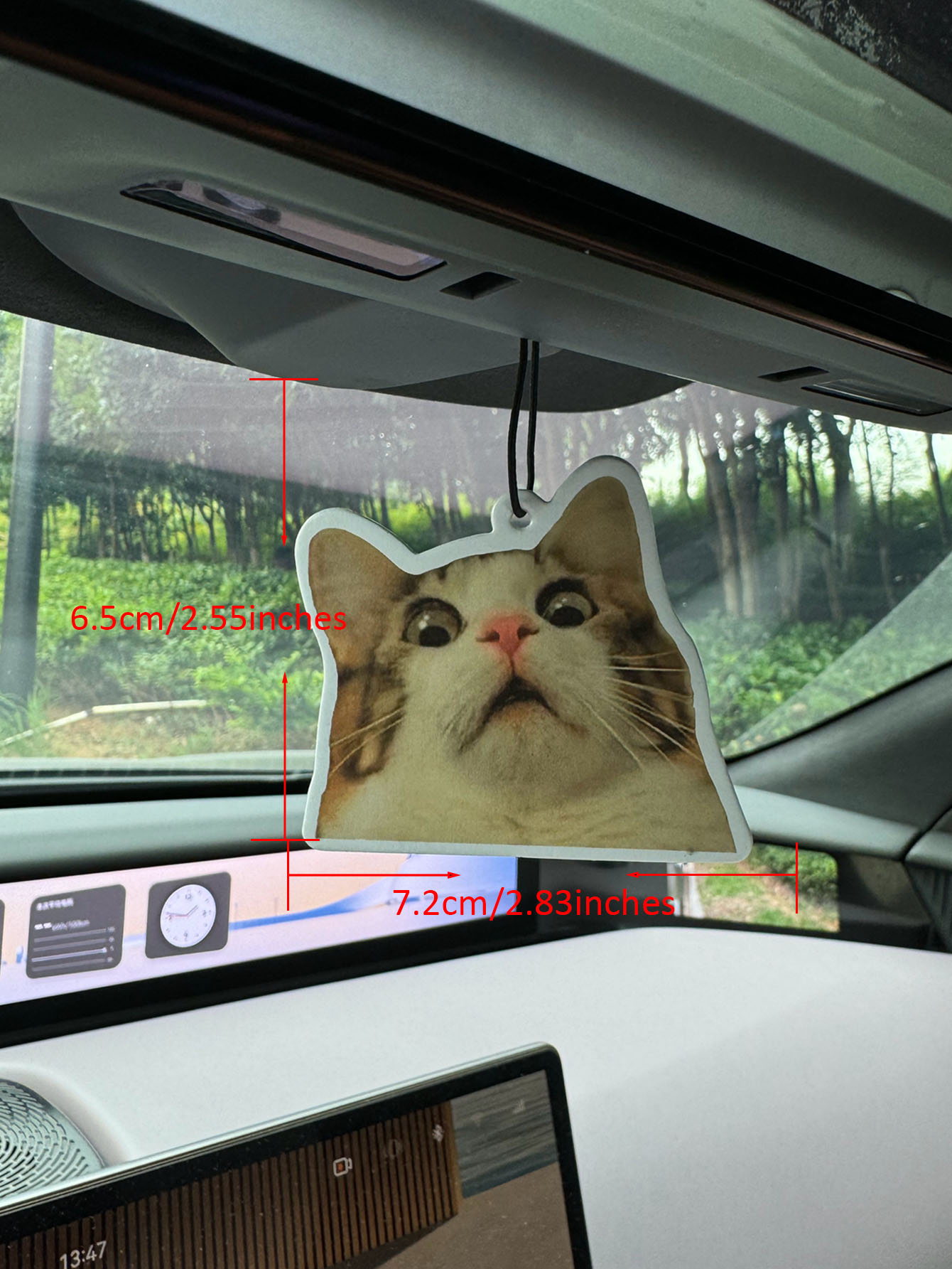 びっくりショックを受けた猫のミーム柄カーエアフレッシュナーペ - Perfume And Fragrance Are Same のレビューと価格