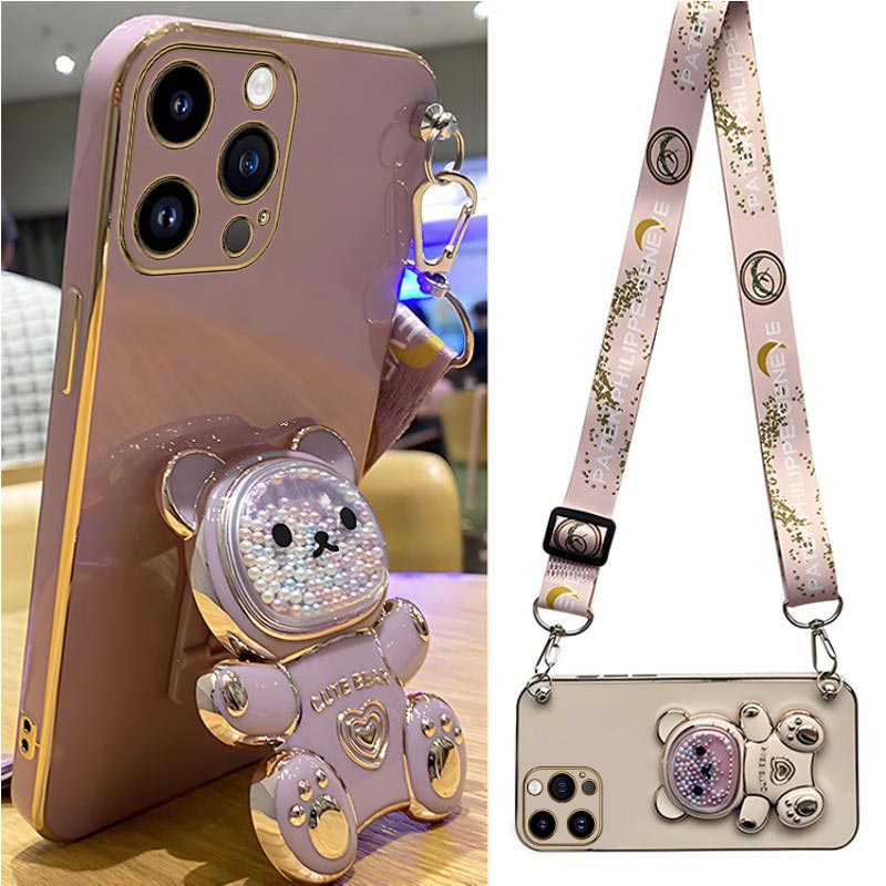 流砂クマホルダーストラップ電話ケース iphone 14 1 - Fragance X のレビューと価格