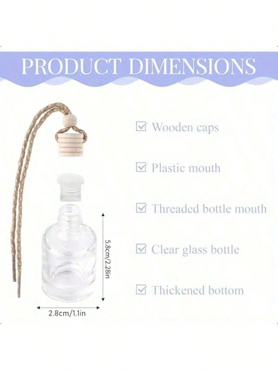20 個ぶら下げ車芳香剤空の透明なガラスエッセンシャルオイル - Perfume Fragrance Samples のレビューと価格