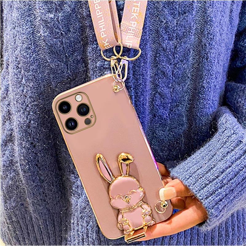 ウサギホルダーストラップ電話ケース iphone 14 11 - Fragance X のレビューと価格