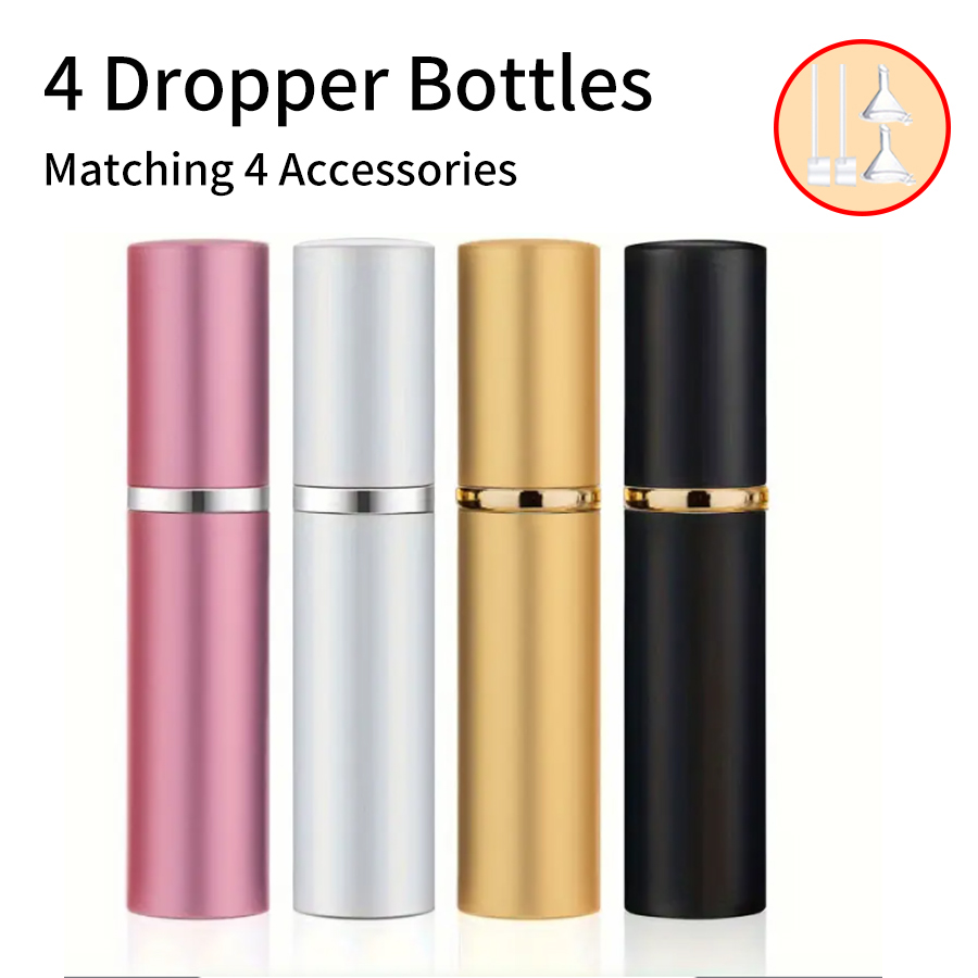 4 個 + 4 アクセサリー 5 ml 詰め替え可能なポータ - Fragrance Atomizer Pump のレビューと価格