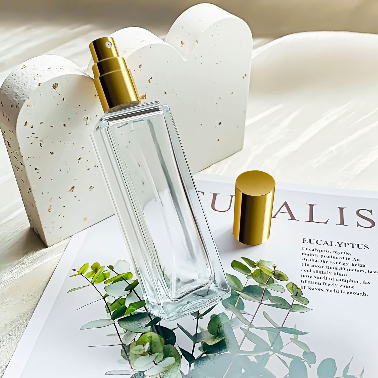 6 個のガラス香水瓶 30 ミリリットル空の正方形詰め替え可 - Perfume Fragrance World のレビューと価格
