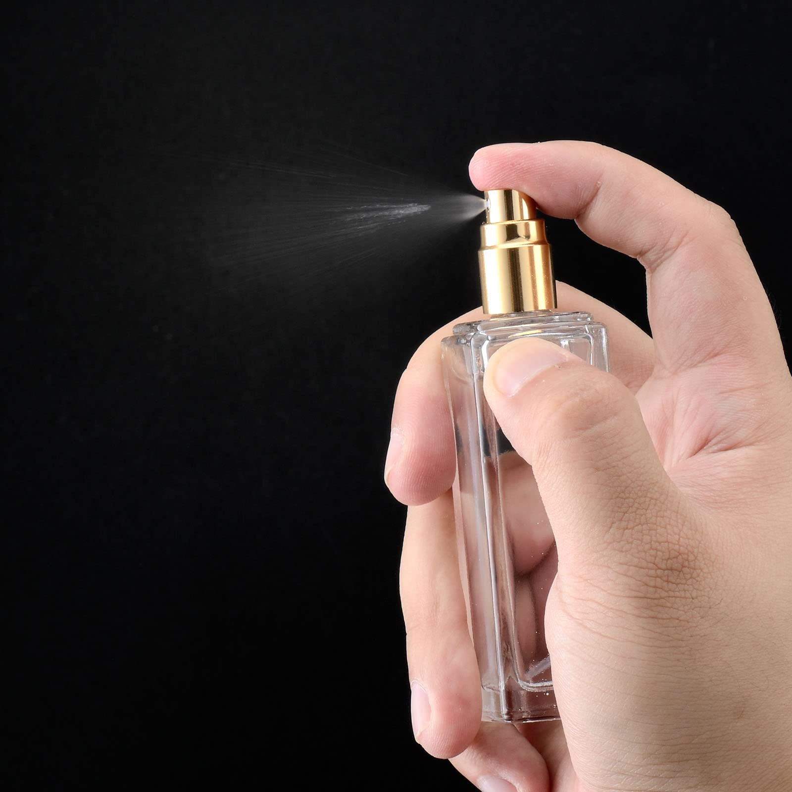 6 個のガラス香水瓶 30 ミリリットル空の正方形詰め替え可 - Perfume Fragrance World のレビューと価格