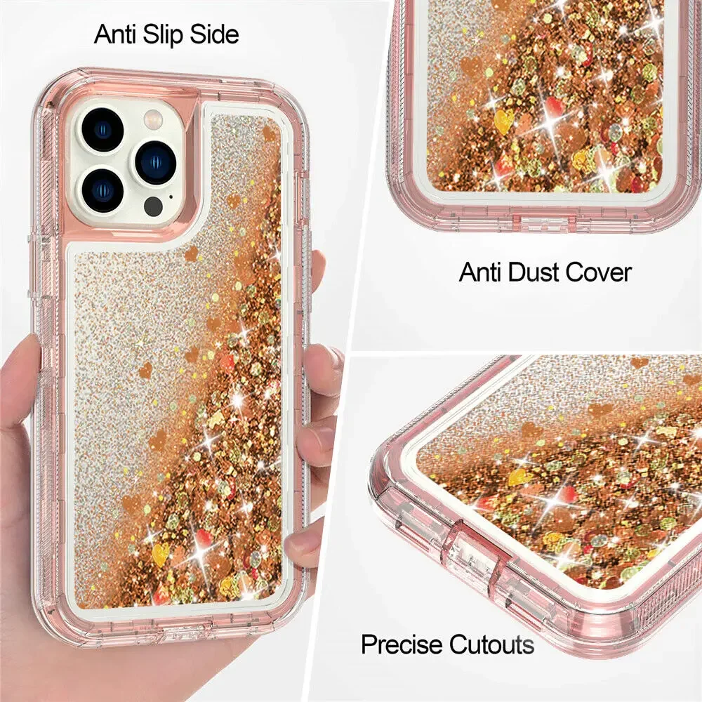高級グリッターダイナミッククイックサンドケース iPhone - Fragance X のレビューと価格