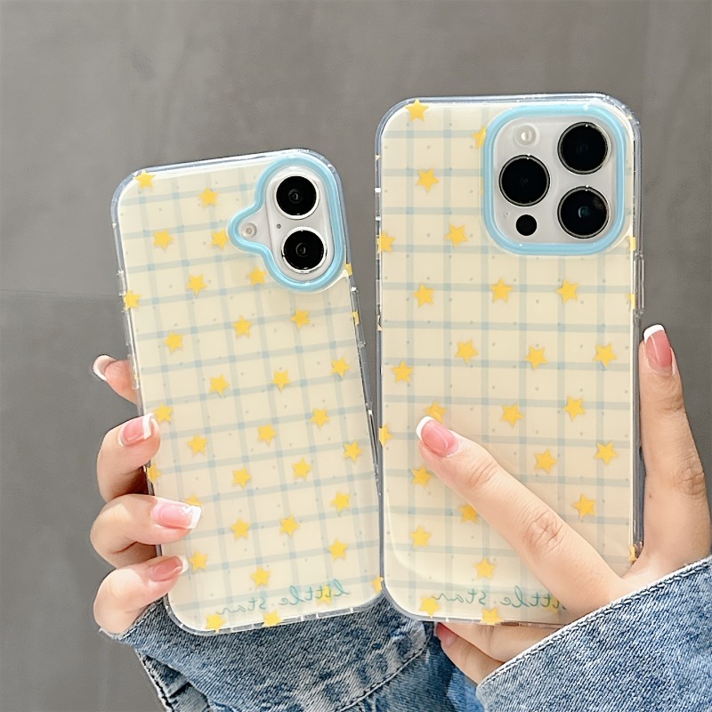 黄色の星柄チェック柄スマホケース iPhone 17 Pro - Perfume Pure Xs のレビューと価格