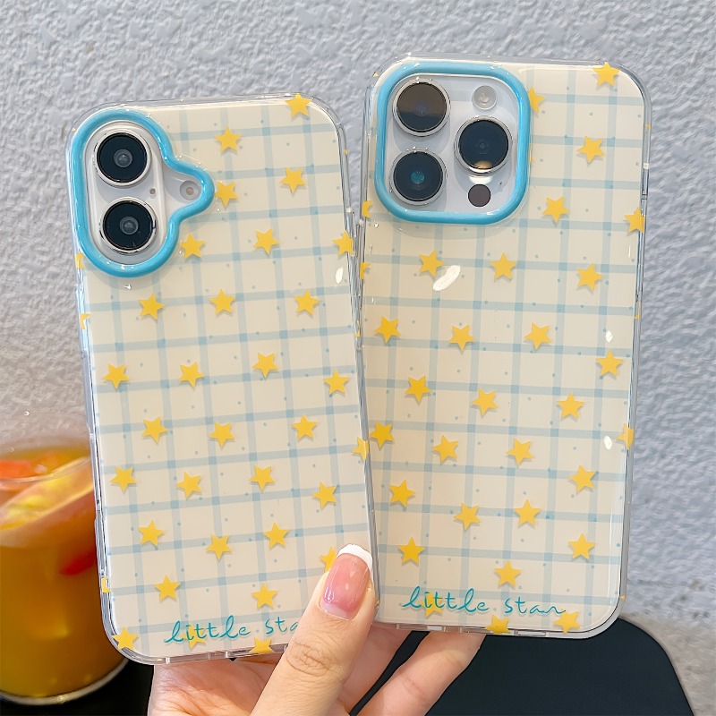 黄色の星柄チェック柄スマホケース iPhone 17 Pro - Perfume Pure Xs のレビューと価格