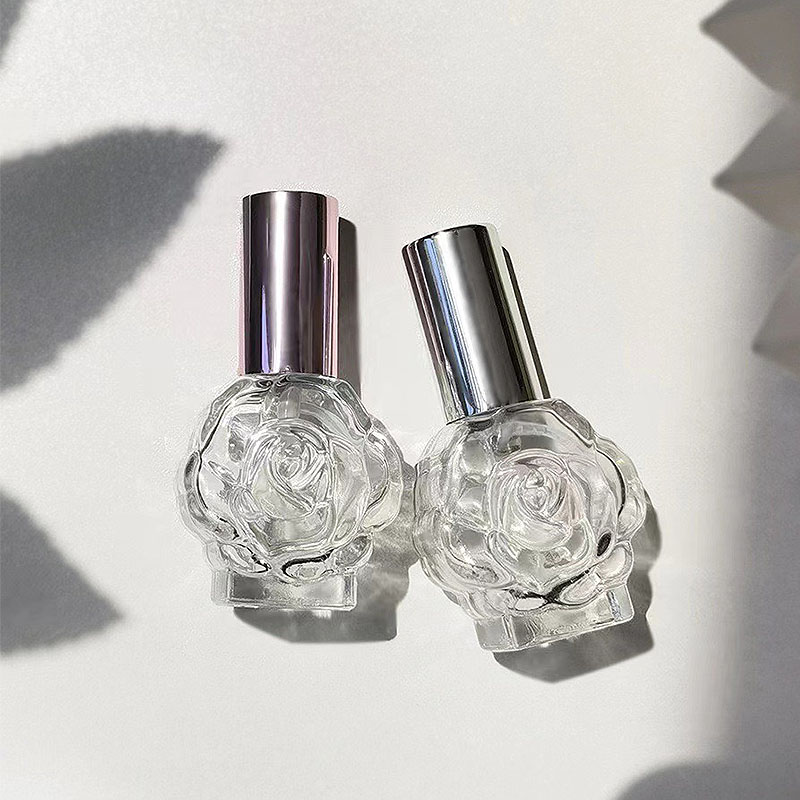 新しい 10 ミリリットル香水ボトルガラススプレーミニローズ - Fragrance Atomizer Pump のレビューと価格