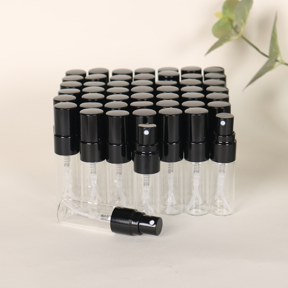 50 個 3 ミリリットルアルミスプレーヘッド透明ガラス香水 - Fragrance Atomizer Pump のレビューと価格