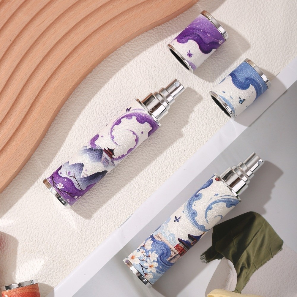 Pu レザー香水ボトル空の漏れ防止化粧品容器 10 ミリリッ - Perfume Fragrance One のレビューと価格