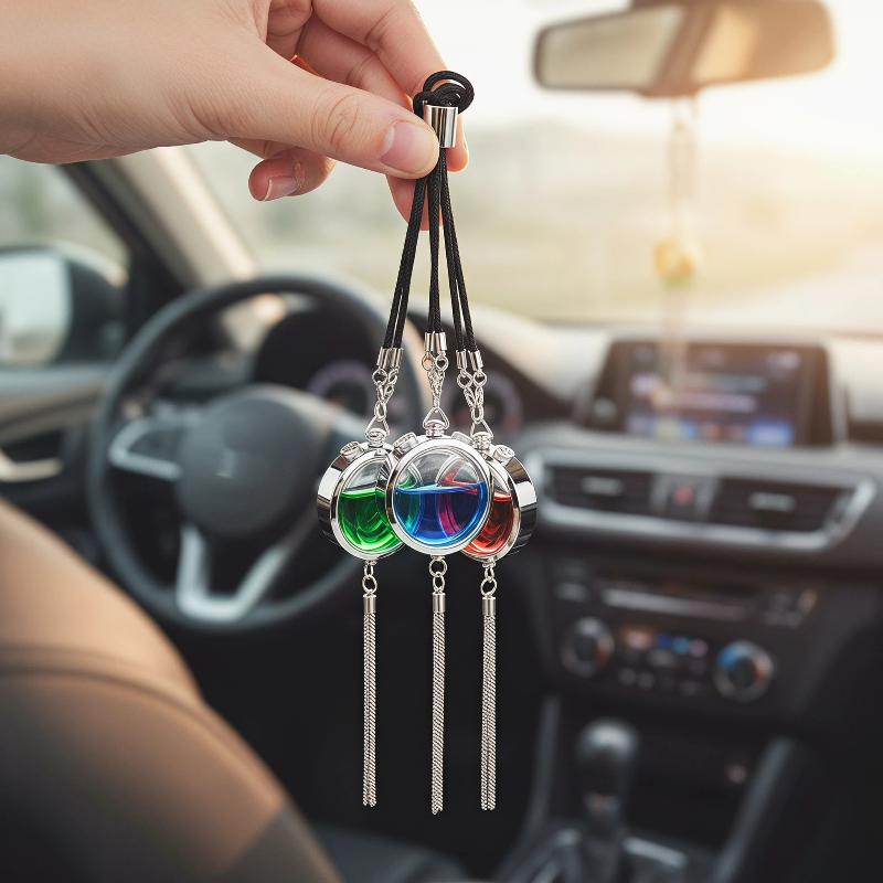 金属製の車用装飾ペンダント、香水の空瓶（香料は含まれていませ - Perfume Fragrance One のレビューと価格