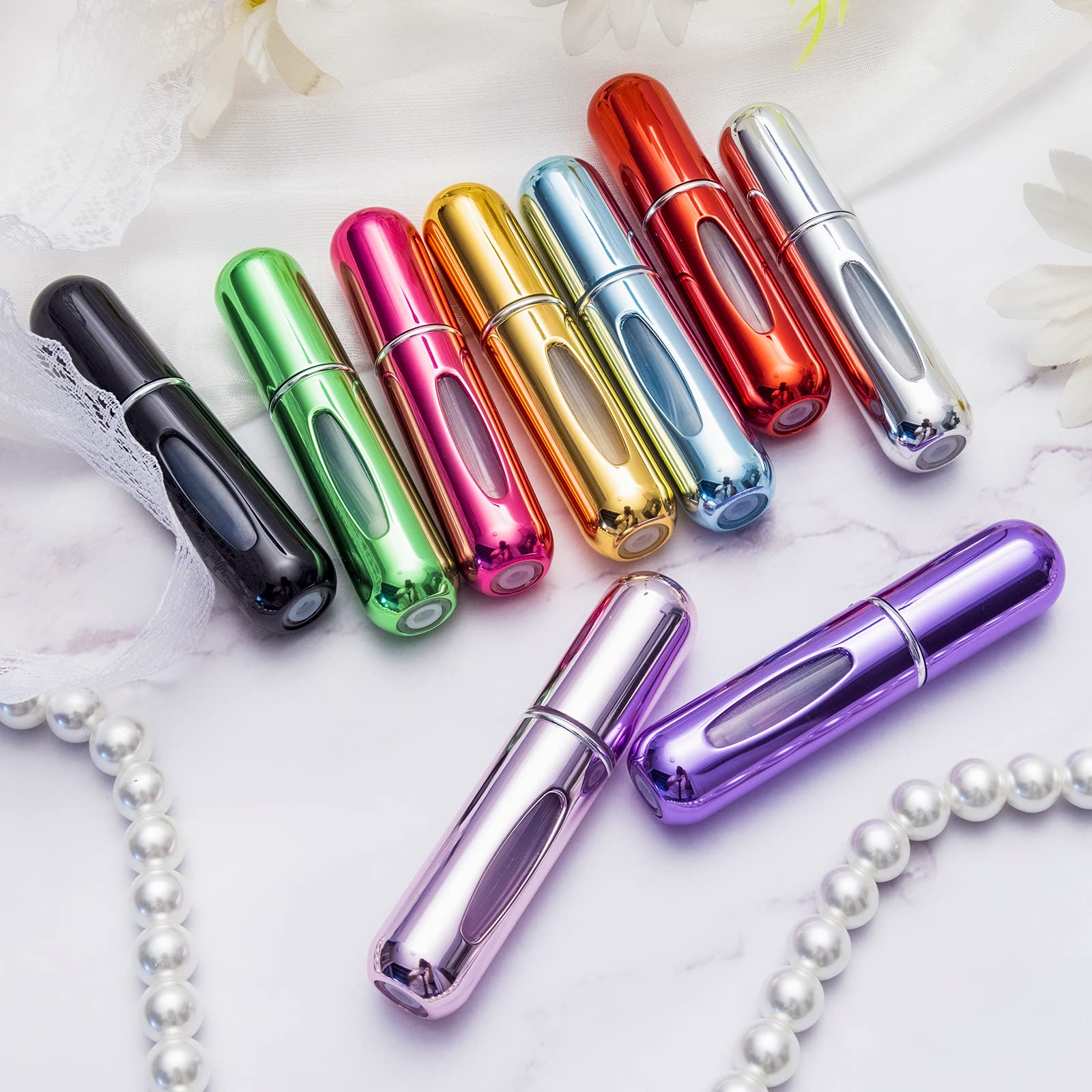 詰め替え可能なミニ香水瓶ポータブル化粧品ボトルスプレーボトル - Fragrance Atomizer Pump のレビューと価格