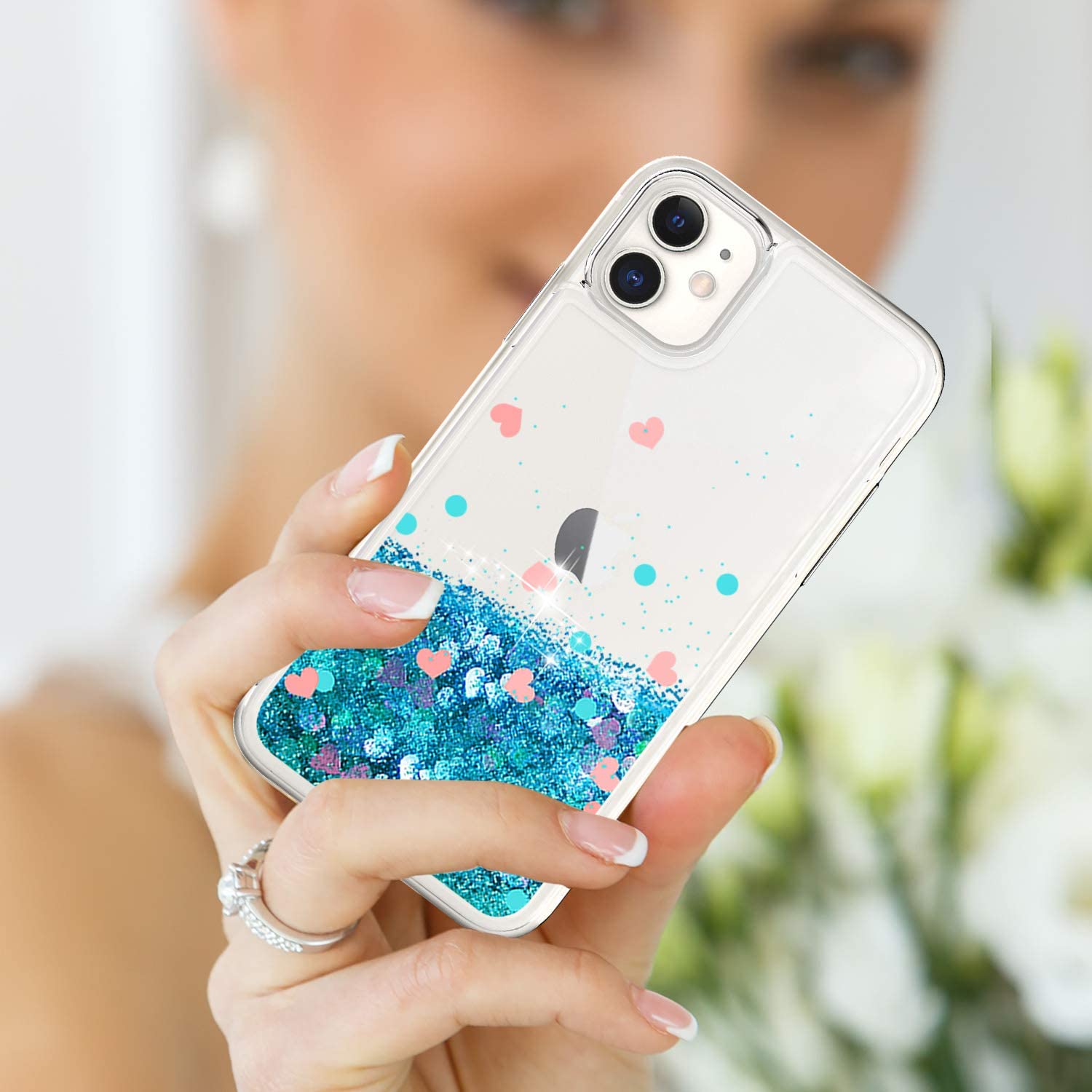 ダイナミック流砂スターグリッター液体ケース iphone 1 - Fragance X のレビューと価格